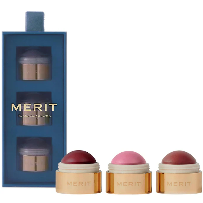 MERIT Mini Flush Balm Cream Blush Trio Set