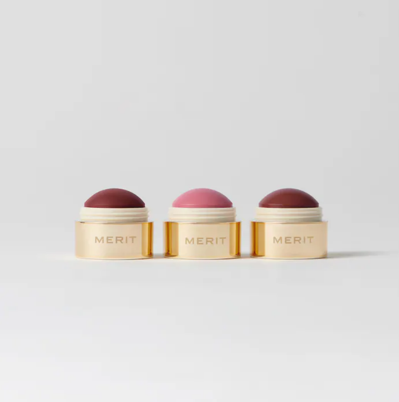 MERIT Mini Flush Balm Cream Blush Trio Set