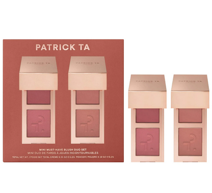 PATRICK TA  Mini Must-Have Major Headlines Double-Take Crème & Powder Blush Duo Set