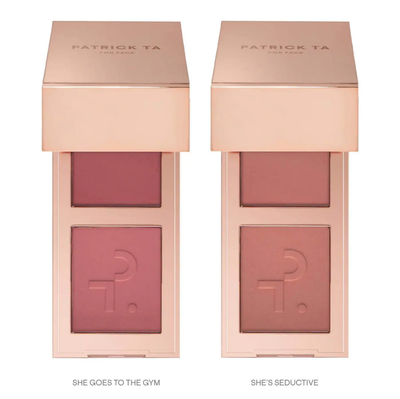 PATRICK TA  Mini Must-Have Major Headlines Double-Take Crème & Powder Blush Duo Set