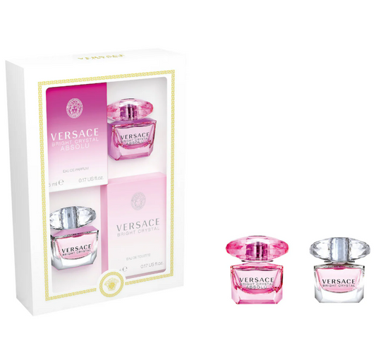 Versace  Mini Bright Crystal and Bright Crystal Absolu Set