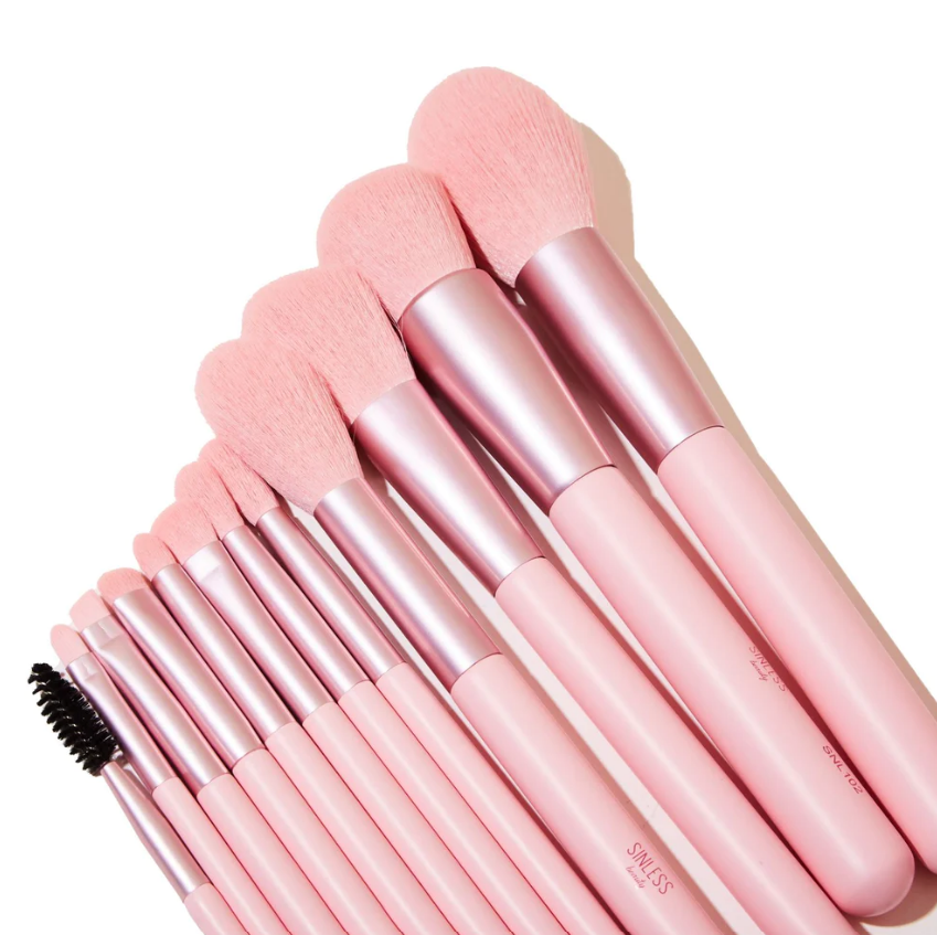 Set De Brochas Cilindro All In Pink